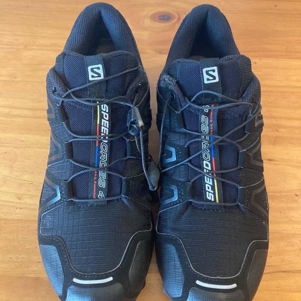 Salomon Men's Speed Cross 4 Trail Running Shoes Size 8 Black